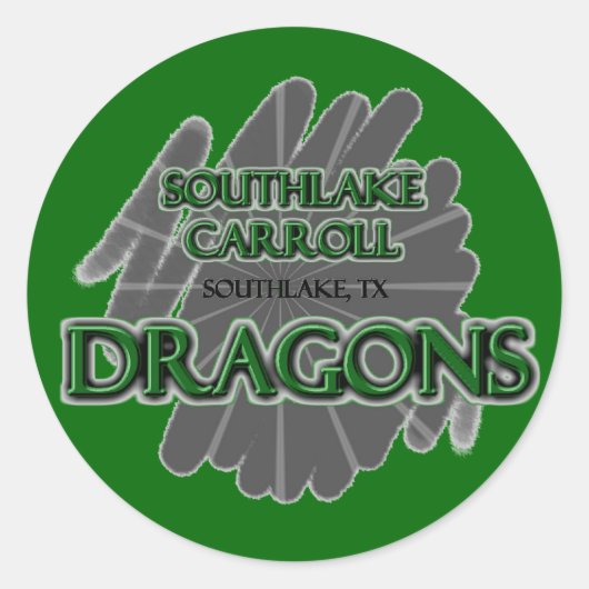 サウスレイクキャロルドラゴン – Southlake, TX ラウンドシール (正面)