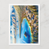 サウスレイクタホカリフォルニアトラベルウォーターの色 ポストカード (正面)