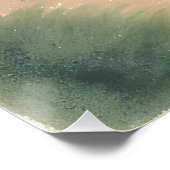 サウスレイクタホ | 水彩（横） ポスター (コーナー)