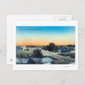 サウス側エアリアルビューの町のポートビル、カリフォルニア ポストカード (正面/裏面)