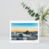 サウス側エアリアルビューの町のポートビル、カリフォルニア ポストカード (スタンド正面)