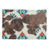 サウス素朴ウエスタンコウィドターコイズ 枕カバー (裏面)