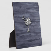 サウス素朴カロライナのパルメットと月 フォトプラーク (側面)