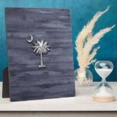 サウス素朴カロライナのパルメットと月 フォトプラーク (側面)