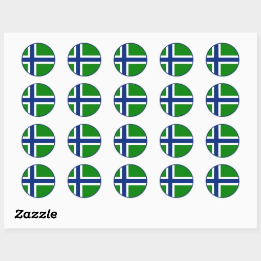 サウス・ウイスト旗 ラウンドシール (シート)