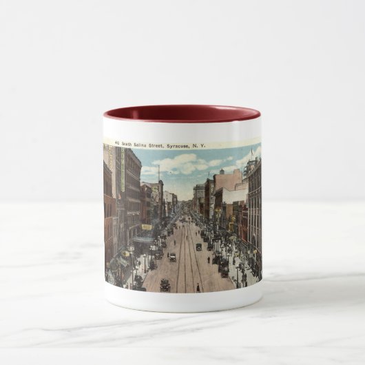 サウス・サリナセントシラキュースNYヴィンテージ1917 マグカップ (中央)