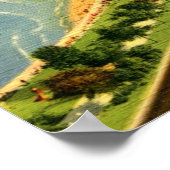 サウス・ショア・ドライブ，シカゴ，ヴィンテージ ポスター (角)