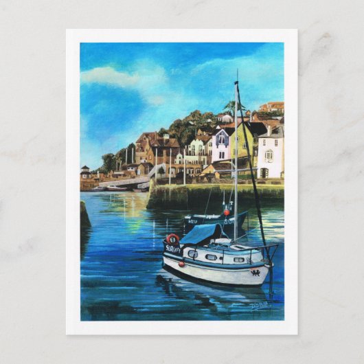 サウス・デボン・ブリクシャム・ハーバー ポストカード (正面)