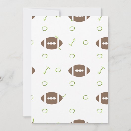 サウス・フットボール・ウォッチングパーティーの土曜日 招待状 (裏面)