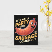 サウセージが登場するまでパーティーは始まらない カード (黄色い花)