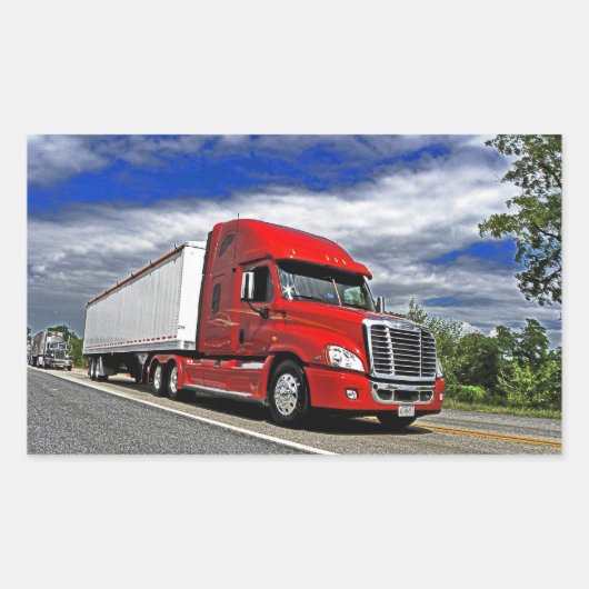 サウダーのカスカディアのステッカー 長方形シール (正面)