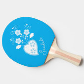 サウダーは私はあなた恋しく思のポルガルのハートを意味する 卓球ラケット (横)