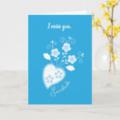 サウダージェとは、ポルトガル語で「あなたが恋しい」という意味です。 カード (黄色い花)