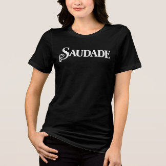 サウダージ ヴィンテージ タイポグラフィ デザイン ハート付き トライブレンドTシャツ