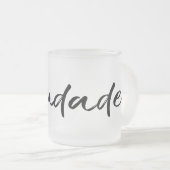 サウダードブラック フロストグラスマグカップ (正面右)