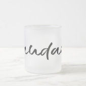 サウダードブラック フロストグラスマグカップ (中央)