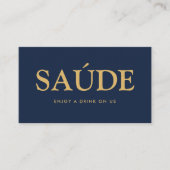 **サウデ」ポルトガル 無料ドリンクチケット エンクロージャーカード (正面)