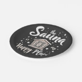 サウナは私の幸せな場所 ペーパープレート (アングル)