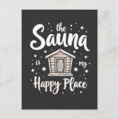 サウナは私の幸せな場所 ポストカード (正面)