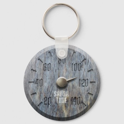サウナタイムキーチェーン キーホルダー (正面)