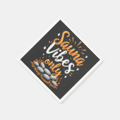 サウナビベスオンリーサウナファンスパデイ スタンダードカクテルナプキン (角)