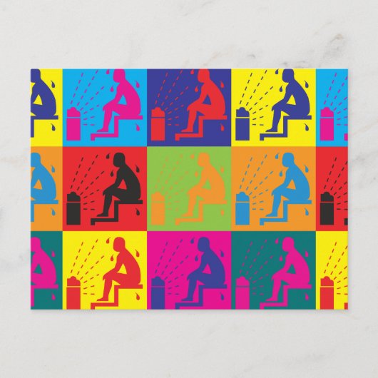 サウナポップ・アートのアート ポストカード (正面)