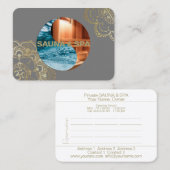 サウナ&スパ – 名刺 (正面/裏面)