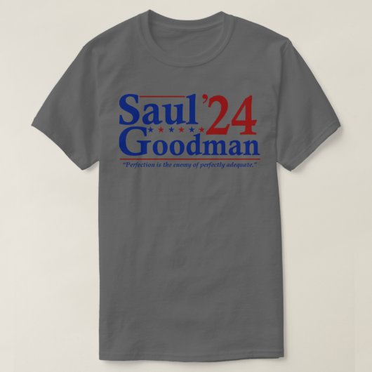 サウル・グッドマン2024年選挙おもしろい選挙 Tシャツ (デザイン正面)
