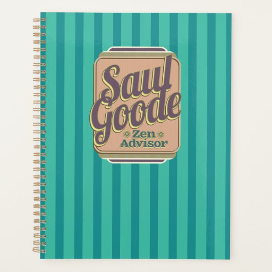 サウル・ゴード禅アドバイザーアクアストライプズBG プランナー手帳 (正面)