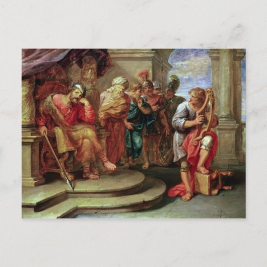 サウロ聞はダビデ遊トの竪琴に ポストカード (正面)