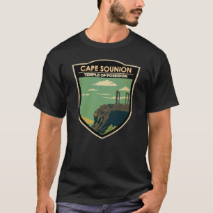 サウンオンケープギリシャ旅行アートヴィンテージ Tシャツ