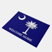 サウンカロライナ国旗のドアマット ドアマット (アングル)