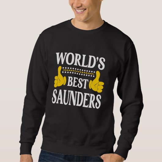 サウンダーズ名字チーム名姓World's Bes スウェットシャツ (正面)