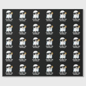 サウンドおもしろいザ・ブーグル幽霊Bugle Pun Dark BG ラッピングペーパー (フラット)