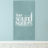 サウンドが重要 キャンバスプリント (インサイチュ (ウッドフロア))