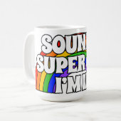 サウンドすごいゲイ。私は入っている。 コーヒーマグカップ (正面左)