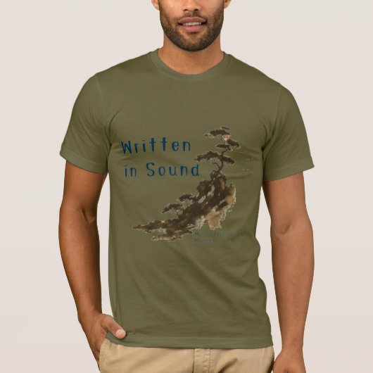 サウンドで書かれた メンズTシャツ Tシャツ (正面)