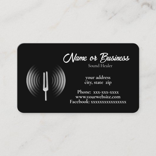 サウンドの修復 名刺 (正面)