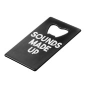 サウンドの構成 クレジットカード栓抜き (正面アングル)