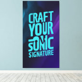 サウンドの署名を作成する キャンバスプリント (インサイチュ (ウッドフロア))