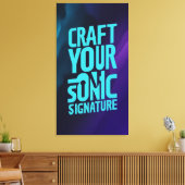 サウンドの署名を作成する キャンバスプリント (インサイチュ (リビング))