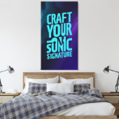 サウンドの署名を作成する キャンバスプリント (インサイチュ (寝室))