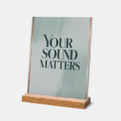 [サウンドの設定]オプション3 アクリルサイン (傾斜)