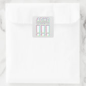 サウンドをADHD!!パステルカラー スクエアシール (バッグ)