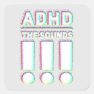 サウンドをADHD!!パステルカラー スクエアシール