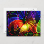 サウンドウェーブネオンフラクタル ポストカード (正面/裏面)