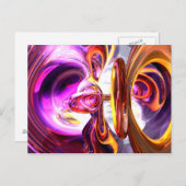 サウンドウェーブ抽象ポストカード ポストカード (正面/裏面)