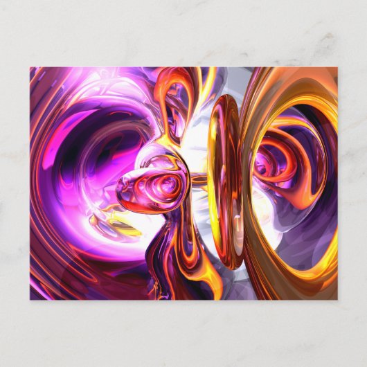 サウンドウェーブ抽象ポストカード ポストカード (正面)