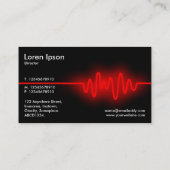 サウンドウェーブ-赤と黒 名刺 (裏面)