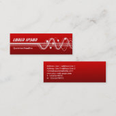 サウンドウェーブII – シェード赤 スキニー名刺 (正面/裏面)